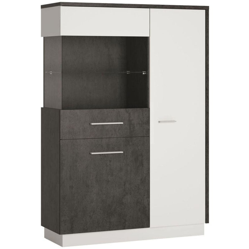 Zingaro Low Left Hand Display Cabinet by Lavishway | Display Cabinets-44027