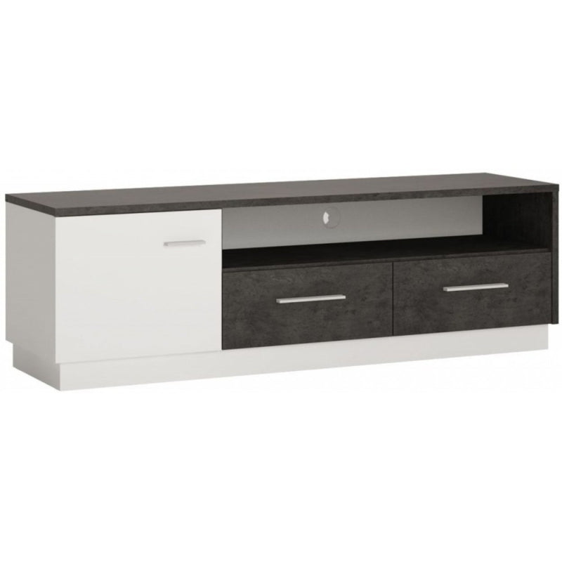 Zingaro 1 door 2 drawer wide TV cabinet by Lavishway | TV Units Cabinets-44006