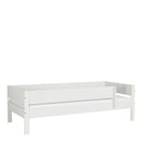 Huxie White Day Bed with Safety Rail by Lavishway | Wooden Beds-29584