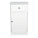 Alaska White Wooden 1 Door Storage Cabinet by Lavishway | Cupboards & Cabinets-30870