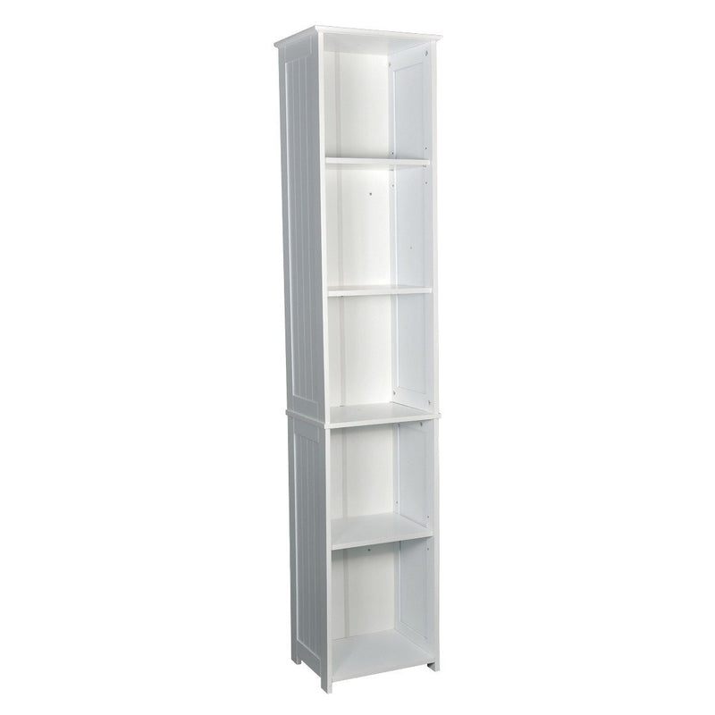 Alaska White Wooden Tall Storage Unit by Lavishway | Cupboards & Cabinets-30867