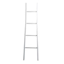 Alaska White Wooden Towel Ladder Rail by Lavishway | Hall Trees-30864