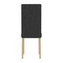 Anna Grey Comfy Fabric Dining Chair Set of 2 by Lavishway | Dining Chairs-34071