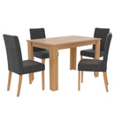 Anna Grey Comfy Fabric Dining Chair Set of 2 by Lavishway | Dining Chairs-34075