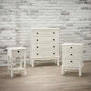 Antoinette White 4 Drawer Chest by Lavishway | Chest Of Drawers-30813
