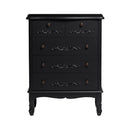 Antoinette Black 5 Drawer Chest by Lavishway | Chest Of Drawers-30836