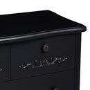 Antoinette Black 5 Drawer Chest by Lavishway | Chest Of Drawers-30837