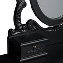 Antoinette Black Dressing Table by Lavishway | Dressing Tables-30832