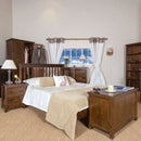 Dark Wood 2 Drawers Bedside Cabinet by Lavishway | Bedside Tables-43450