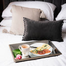 Astor Mirrored Wooden Detailing Tray by Lavishway | Decorative Trays-39763