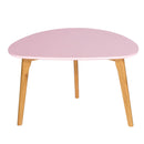 Astro Oval Coloured Top Wooden Coffee Table by Lavishway | Coffee Tables-30776