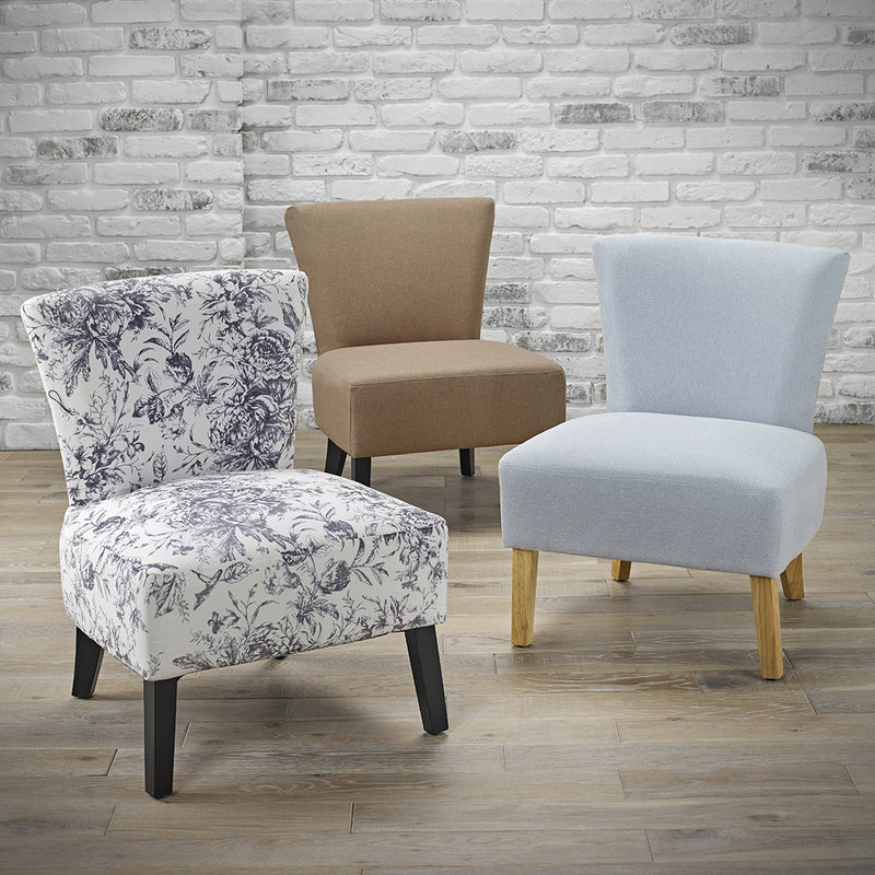 Austen Contemporary Linen Fabric Chair by Lavishway | Bedroom Chairs-38026