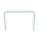 Azurro Clear Glass Console Table by Lavishway | Hallway Console Table-30767