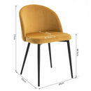 Upholstered Fabric Modern Dining Chair by Lavishway | Dining Chairs-42768