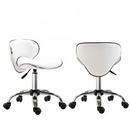 Technician Faux White Adjustable Office Chair by Lavishway | Dressing Table Chairs-42653