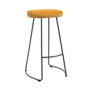 Bailey Pine Seat Bar Stool With Black Legs by Lavishway | Bar Stools-37775