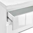 Puro White High Gloss Bedside Cabinet by Lavishway | Bedside Tables-34097
