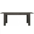 Zingaro Dining Table with 6 Black Chairs by Lavishway | Dining Table Set-42344