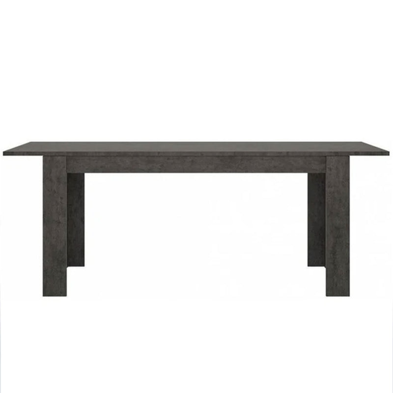 Zingaro Dining Table with 6 Black Chairs by Lavishway | Dining Table Set-42344