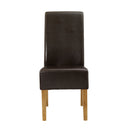 Padstow Faux Leather Dining Chair Set of 2 by Lavishway | Dining Chairs-34024