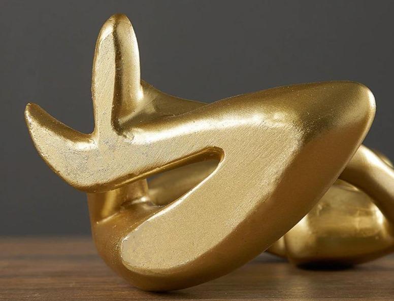 Antique Character Resin Model in Gold by Lavishway | Ornaments & Decoration-38441