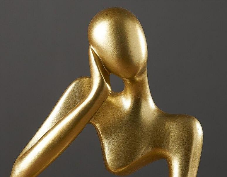 Antique Character Resin Model in Gold by Lavishway | Ornaments & Decoration-38442