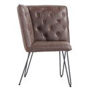 Studded Back Leather Corner Dining Bench by Lavishway | Dining Benches-31346