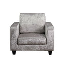 Traditional Crushed Velvet Armchair by Lavishway | Velvet Sofa-34052