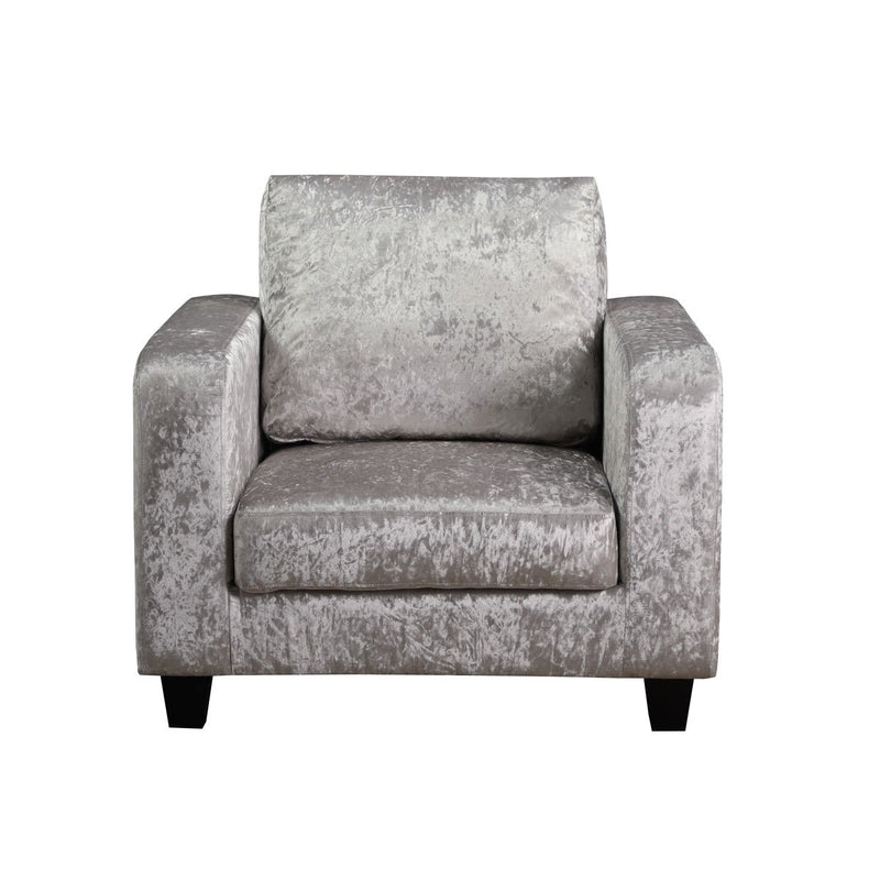 Traditional Crushed Velvet Armchair by Lavishway | Velvet Sofa-34052
