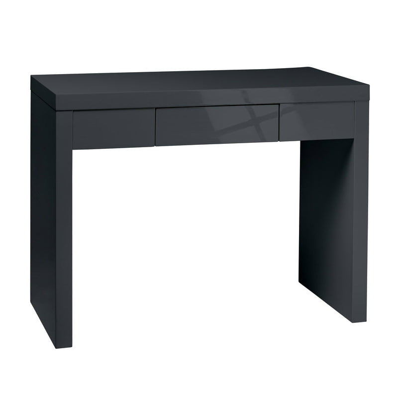 Puro Charcoal High Gloss Dressing Table by Lavishway | Dressing Tables-34118
