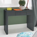Puro Charcoal High Gloss Dressing Table by Lavishway | Dressing Tables-34117