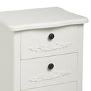 Antoinette White 3 Drawer Chest by Lavishway | Chest Of Drawers-30818