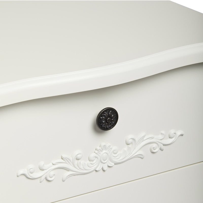 Antoinette White 3 Drawer Chest by Lavishway | Chest Of Drawers-30817