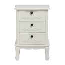 Antoinette White 3 Drawer Chest by Lavishway | Chest Of Drawers-30815