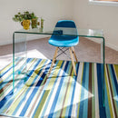 Azurro Clear Glass Console Table by Lavishway | Hallway Console Table-30766