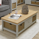 Cotswold Grey 1 Drawer Coffee Table by Lavishway | Coffee Tables-35429