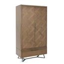 Hamsterley Weave Parquet Finish Wardrobe by Lavishway | Wardrobe-35868