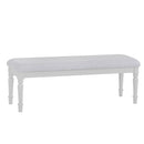 Marseille Soft Grey Painted Bedroom Bench by Lavishway | Benches & Storage Benches-35841