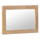 Nordic Oak Frame Square Small Wall Mirror by Lavishway | Contemporary Mirrors-32188