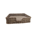 Wicklewood Dog Basket With Cushion by Lavishway | Storage Baskets & Boxes-36068