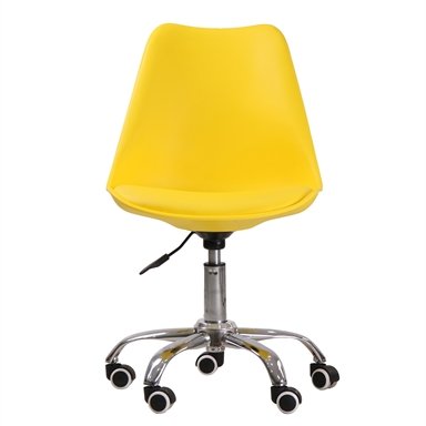 Orsen Yellow Comfy Swivel Office Chair by Lavishway | Faux Chairs-35743