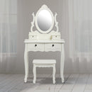Antoinette White Dressing Table by Lavishway | Dressing Tables-30794