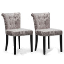 Sandringham Velvet Dining Chair Set of 2 by Lavishway | Dining Chairs-37552