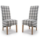 Herringbone Fabric Dining Chair Set of 2 by Lavishway | Dining Chairs-37880