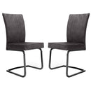 Marlin Faux Leather Dining Chair Set of 2 by Lavishway | Dining Chairs-37682