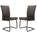 Marlin Faux Leather Dining Chair Set of 2 by Lavishway | Dining Chairs-37673
