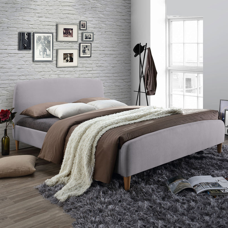 Geneva Fabric Upholstered Bedframe by Lavishway | Fabric Beds-35774
