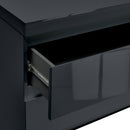 Puro Charcoal High Gloss 4 Drawer Chest by Lavishway | Chest Of Drawers-34121