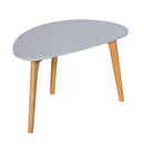 Astro Oval Coloured Top Wooden Coffee Table by Lavishway | Coffee Tables-30780