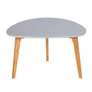 Astro Oval Coloured Top Wooden Coffee Table by Lavishway | Coffee Tables-30779